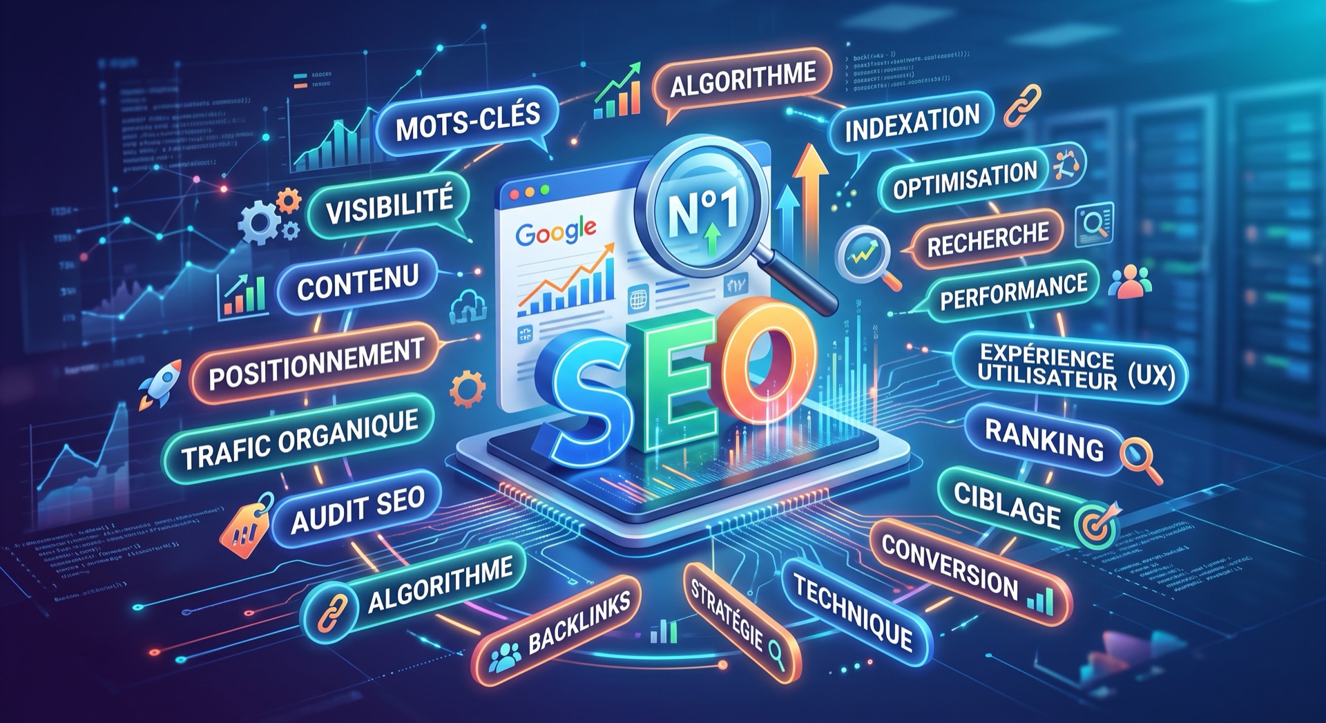 Les notions du SEO autour d'une page de résultats Google